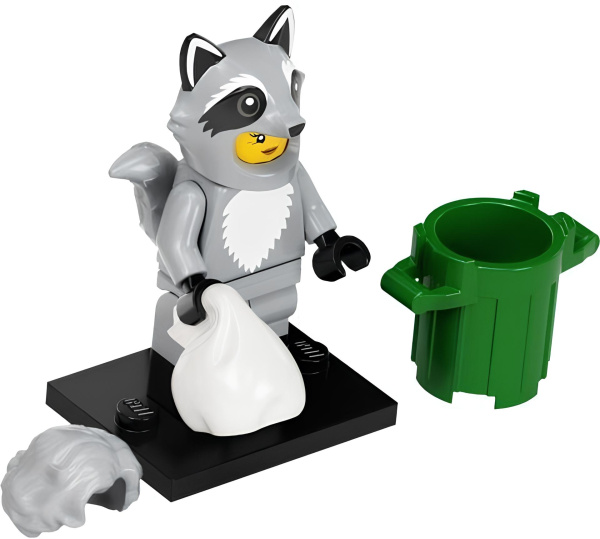 Минифигурка LEGO 71032 Raccoon Costume Fan, Series 22 col22-10 N