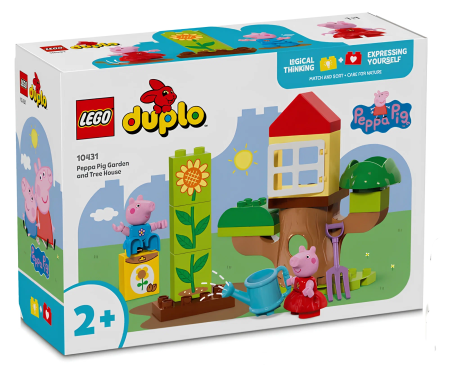 Конструктор LEGO DUPLO 10431 Свинка Пеппа: сад и домик на дереве