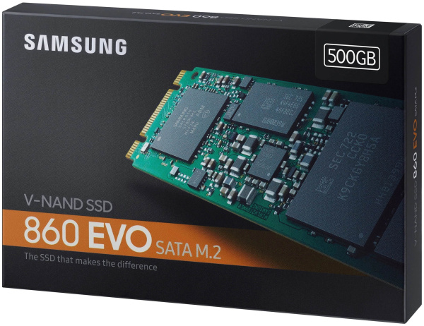 Твердотельный накопитель Samsung 860 EVO 500 ГБ MZ-N6E500BW