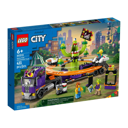 Конструктор LEGO City 60313 Грузовик с аттракционами Space Ride