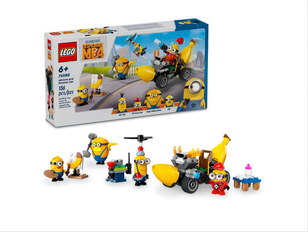 Конструктор LEGO Minions 75580 Миньоны и банановая машина