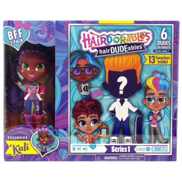 Кукла-загадка Hairdorables HairDUDEables Модная парочка, 23700/23701