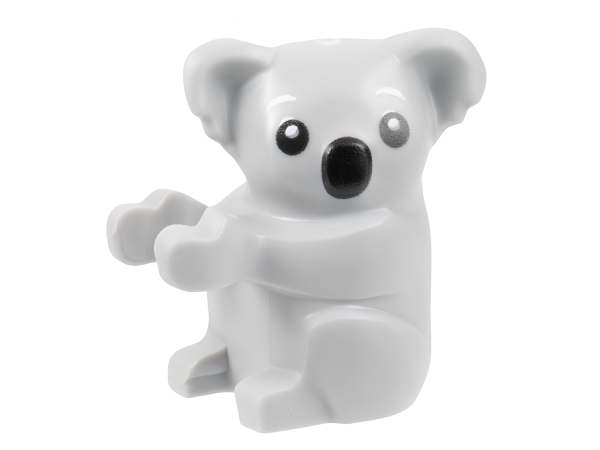 Коала Lego Koala with Black Eyes and Nose Pattern 2589pb01