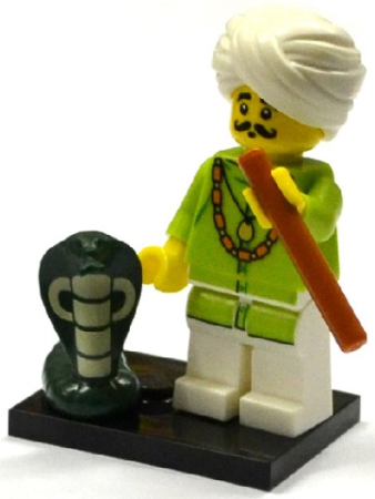 Минифигурка LEGO 71008 Snake Charmer, Series 13 (Complete Set with Stand and Accessories) col13-4 U