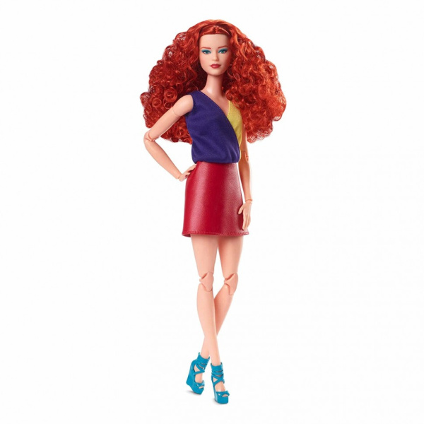 Кукла Barbie Looks с кудрявыми рыжими волосами HJW80