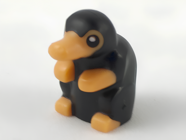 Ниффлер Lego Niffler with Black Eyes and Hair Pattern 38117pb01