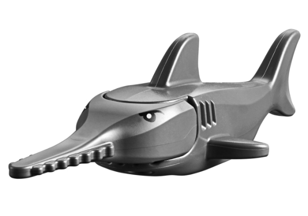 Рыба-пила Lego Sawfish with Debossed Gills with Black Eyes and White Pupils Pattern 14518c02pb01