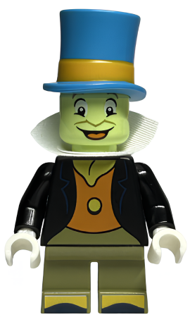 Минифигурка Lego Jiminy Cricket, Disney 100 (Minifigure Only without Stand and Accessories) dis094