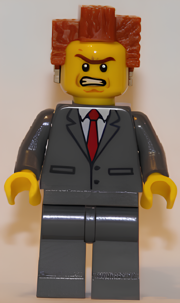 Минифигурка Lego President Business - Buttoned Jacket and Bared Teeth tlm084 U