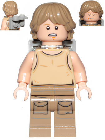 Минифигурка Lego Star Wars Luke Skywalker (Dagobah, Tan Tank Top, Backpack) sw0907