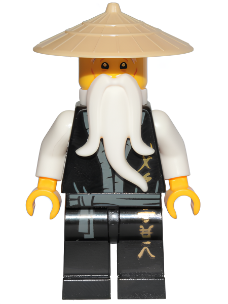 Минифигурка Lego Ninjago Wu Sensei - Legacy, Black Robe njo495 U