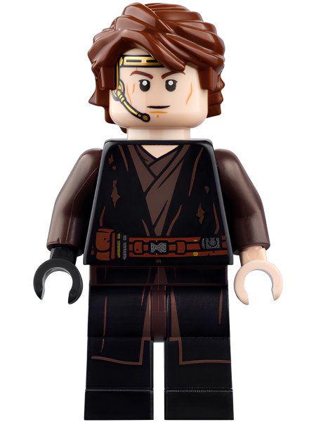 Минифигурка Lego Star Wars Anakin Skywalker (Dirt Stains, Headset) sw1095