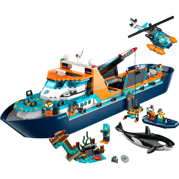 Конструктор LEGO City 60368 Корабль «Исследователь Арктики»