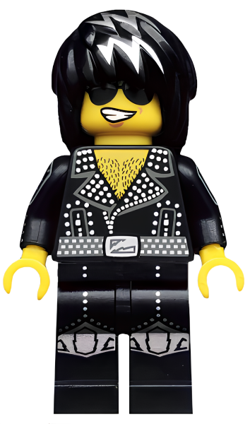 Минифигурка Lego  Collectible Minifigures Rock Star, Series 12 col190 U