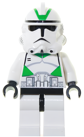 Минифигурка Clone Trooper, 442nd Siege Battalion (Phase 2) - Black Head sw0129 U