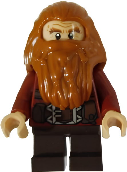 Минифигурка Gloin the Dwarf - Dark Orange Hair  lor055  