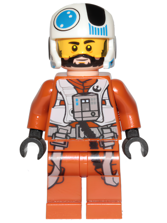 Минифигурка Lego Star Wars Temmin 'Snap' Wexley - Medium Nougat Lines Under Eyes and Chin sw1047 U