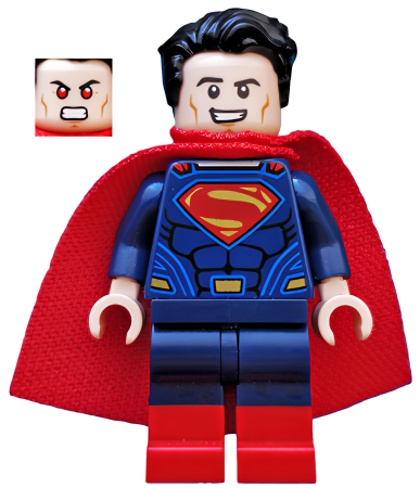 Минифигурка Lego Super Heroes Superman - Dark Blue Suit, Tousled Hair, Red Boots sh220