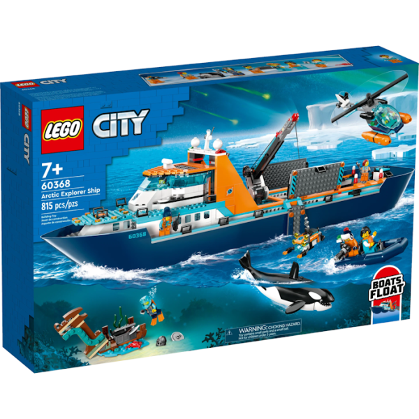 Конструктор LEGO City 60368 Корабль «Исследователь Арктики»