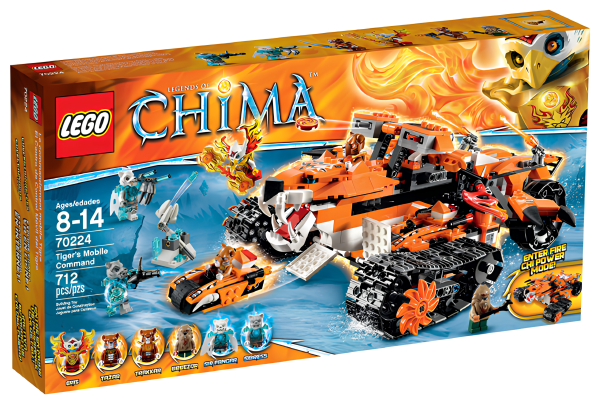 Конструктор LEGO Legends of Chima 70224  Tiger's Mobile Command Тигр