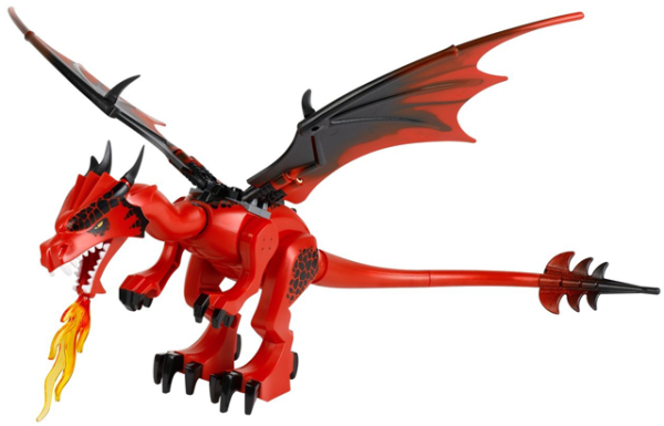 Дракон Lego Dragon, Castle, Red Head Dragon04