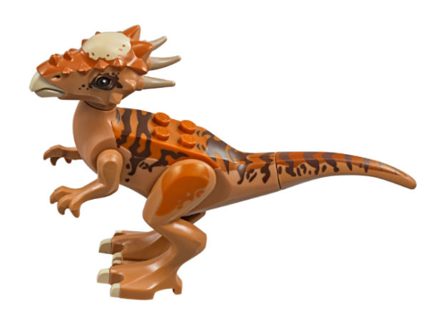 Деталь Lego Dinosaur Stygimoloch with Dark Orange Back and Dark Brown Stripes Styg01 used