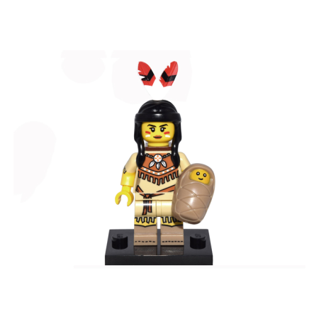 Минифигурка LEGO 71011 Tribal Woman col15-5 (коцки на лице)