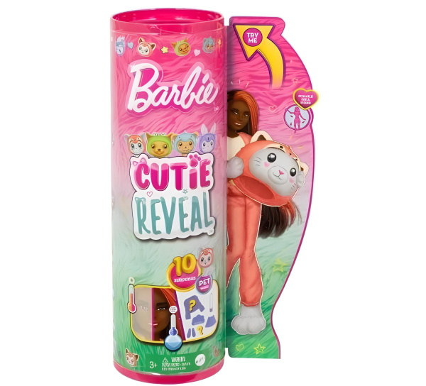 Кукла Барби Barbie Cutie Reveal HRK23 В костюме красной панды