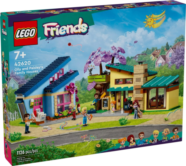 Конструктор LEGO Friends 42620 Семейные дома Олли и Пейсли