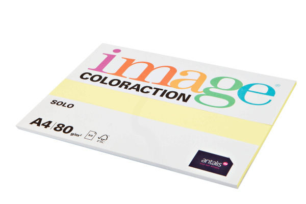 Бумага цветная А4 Image Coloraction кремовый, 80 г/кв.м, 50 листов