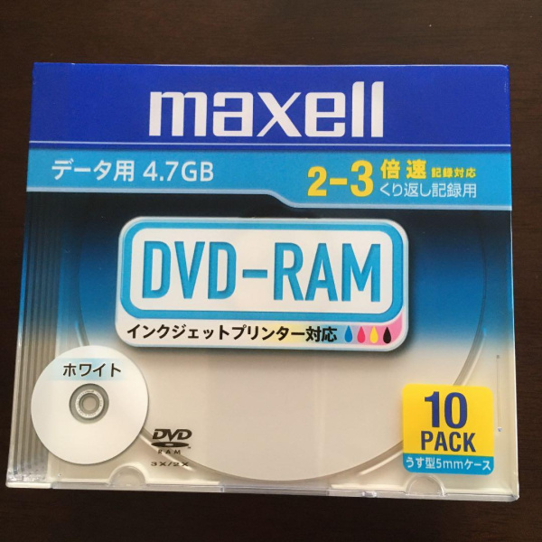 Диск Maxell DVD-RAM 4.7 GB 10-Pack