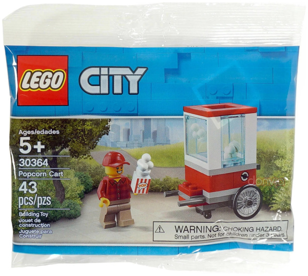 Конструктор LEGO City 30364 Тележка с попкорном