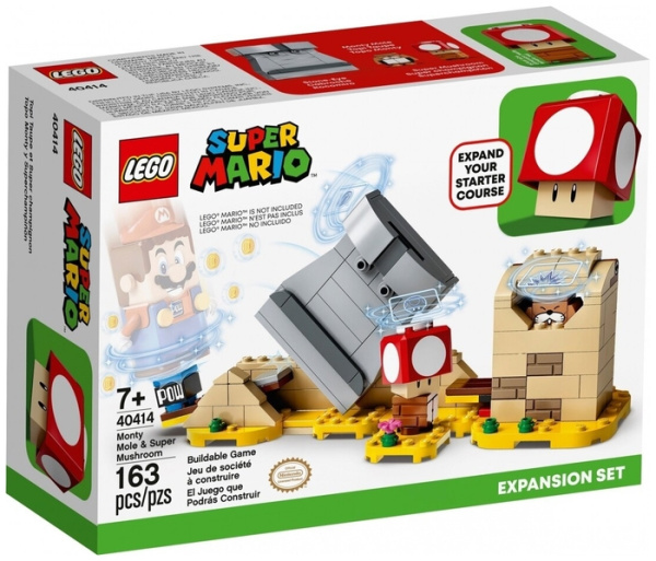 Конструктор LEGO Super Mario 40414 Дополнительный набор Крот Монти и Супергриб