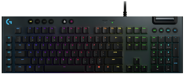 Клавиатура Logitech G G815 RGB Mechanical Gaming Keyboard Black USB Linear Switch