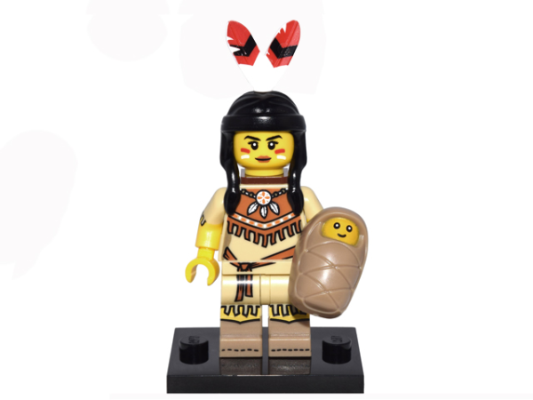 Минифигурка LEGO 71011 Tribal Woman col15-5 (коцки на лице)