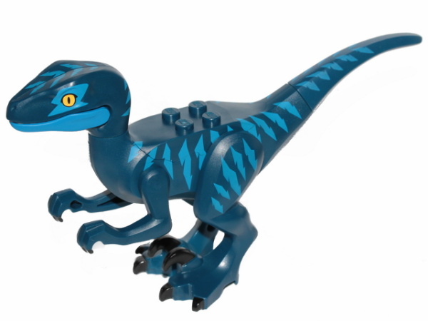 Динозавр Lego Dinosaur Raptor / Velociraptor with Blue Markings and Blue Eye Patch Raptor11