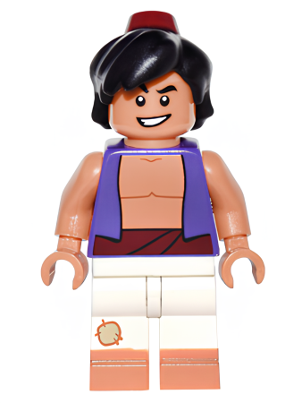 Минифигурка Lego Aladdin, Disney, Series 1 (Minifigure Only without Stand and Accessories) dis004