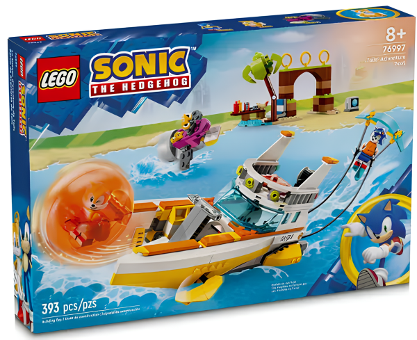 Конструктор LEGO Sonic the Hedgehog 76997 Приключенческая Лодка Тэйлса