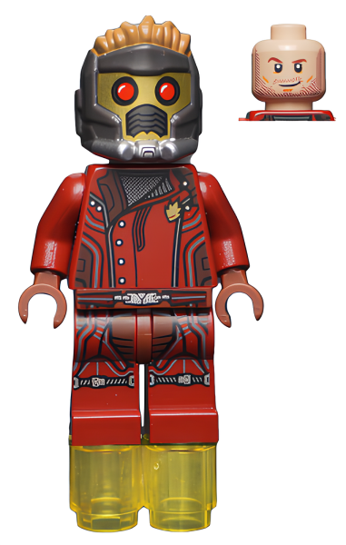 Минифигурка Lego Star-Lord - Mask, Jacket with Side Buttons sh0123 U