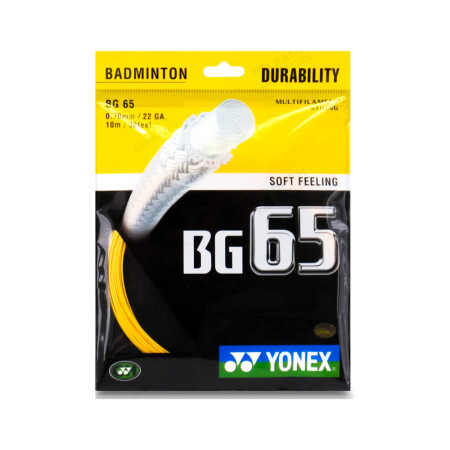 Струна для бадминтона Yonex BG-65 10м Yellow