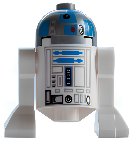 Минифигурка Lego Star Wars Astromech Droid, R2-D2, Flat Silver Head sw0512