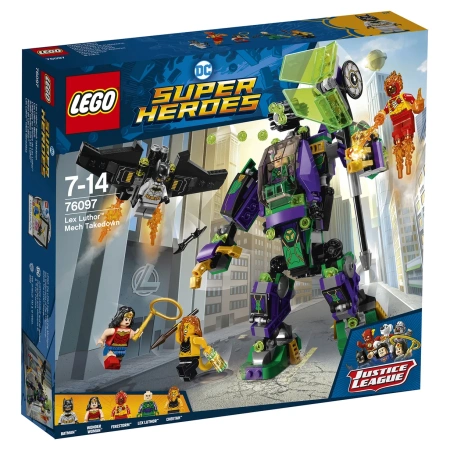 Конструктор LEGO DC Super Heroes 76097 Сражение с роботом Лекса Лютора