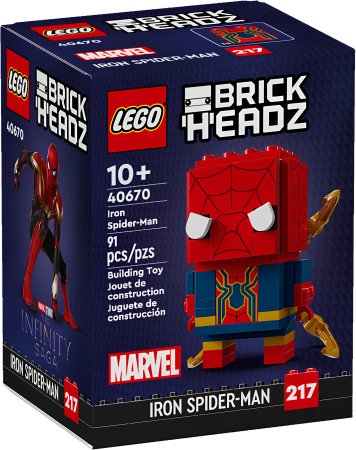 Конструктор LEGO BrickHeadz 40670 Железный Человек-паук