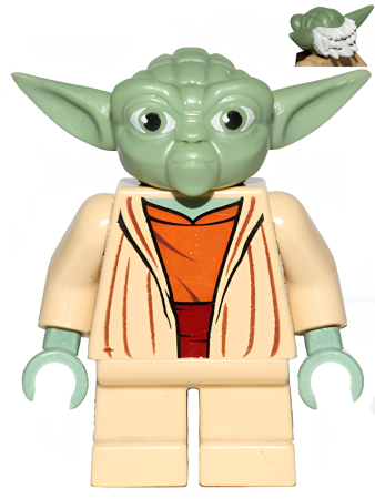 Минифигурка Lego Star Wars Yoda - Clone Wars, White Hair sw0685