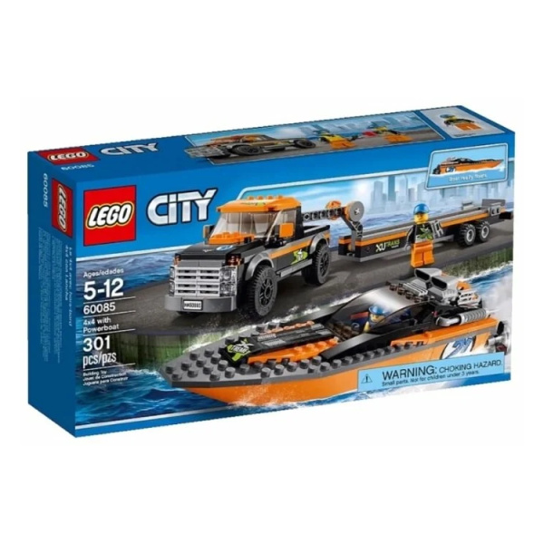 Конструктор LEGO City 60085 Внедорожник с гоночным катером