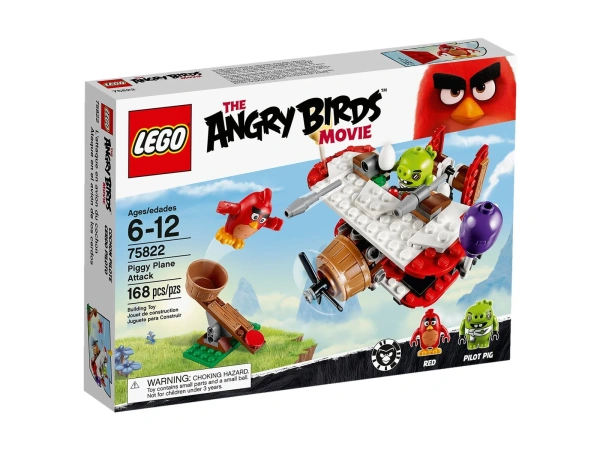 Конструктор LEGO The Angry Birds Movie 75822 Атака свинского самолета