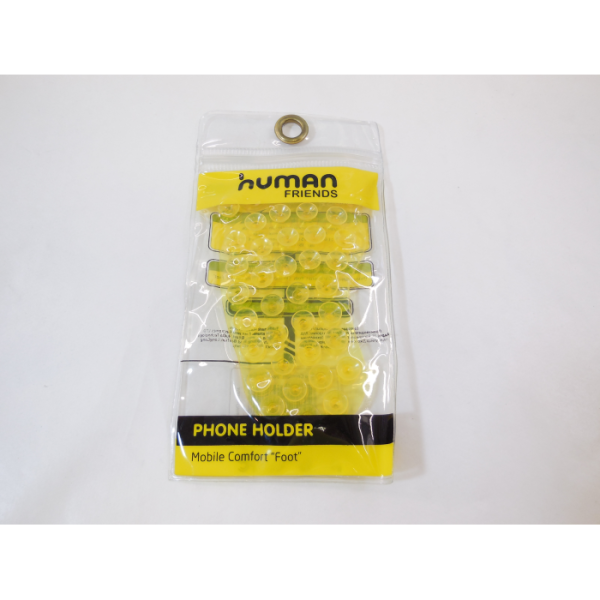 Держатель автомобильный Human Phone Holder Mobile Comfort "Foot" Yellow желтый
