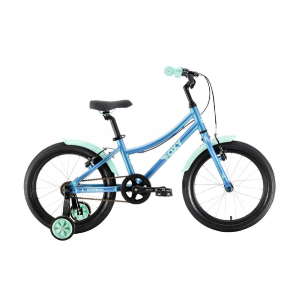 Детский велосипед Stark'22 Foxy Girl 18 синий/мятный