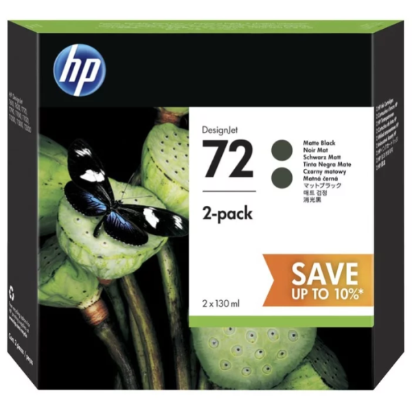 Набор картриджей HP P2V33A 72 Black чёрный (2-pack)