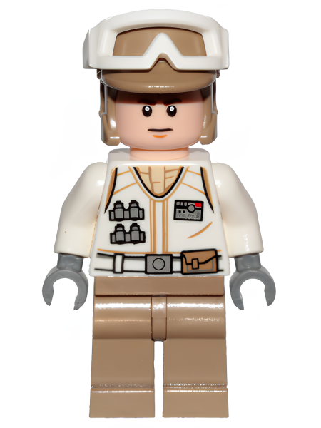 Минифигурка Lego Hoth Rebel Trooper White Uniform, Dark Tan Legs (Frown) sw1015 U